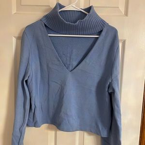 Zara Blue sweatshirt Size L. Look really cute 💙
